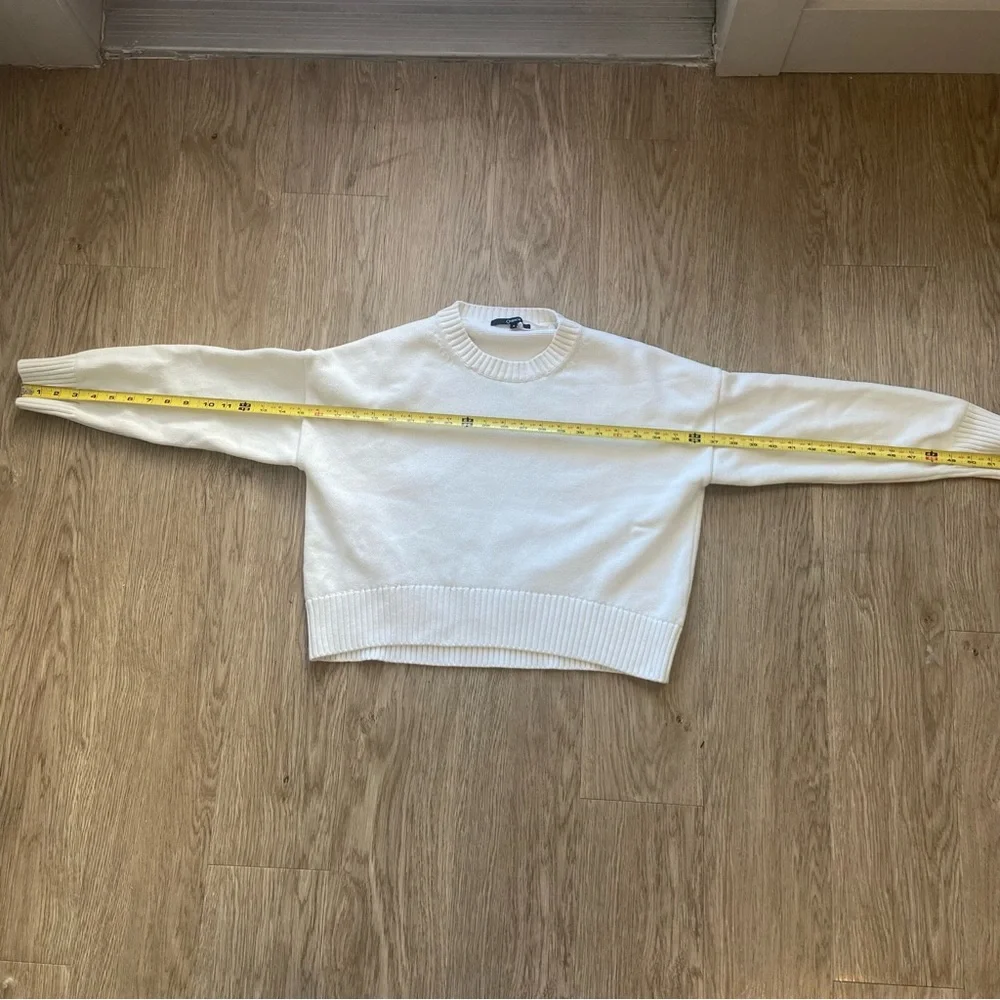 Quince Classic White Crew Neck Sweater - Picture 4 of 6